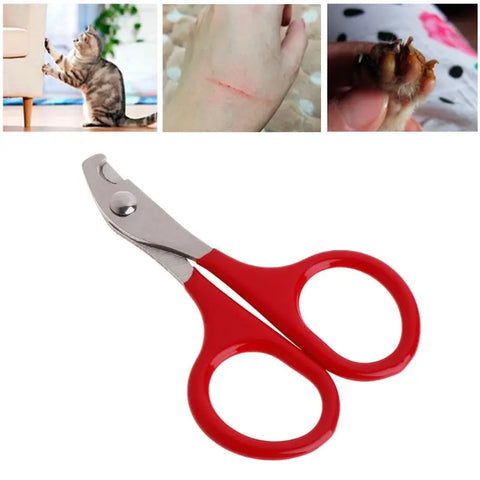 Pet Nail Clippers Dog Cat Paw Scissors Non-slip Grip Pet Nail Grooming Trimmer Stainless Steel Scissors Durable