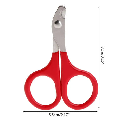 Pet Nail Clippers Dog Cat Paw Scissors Non-slip Grip Pet Nail Grooming Trimmer Stainless Steel Scissors Durable