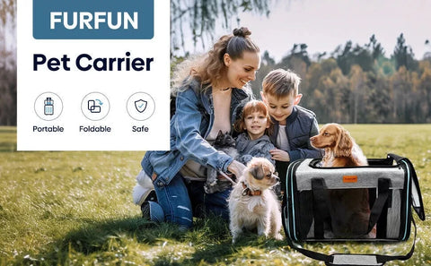 Pet Cat & Dog Carriers Soft-Sided Airline Approved Odorless Expandable Soft Travel Bag Waterproof Breathable And Comfortable