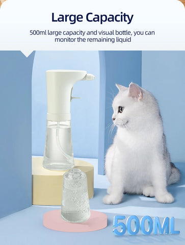 Automatic Soap Dispenser For Cat Pet Smart Bathroom Liquid Soap And Shampoo Making Foam Dispender Dog Shower Accessories