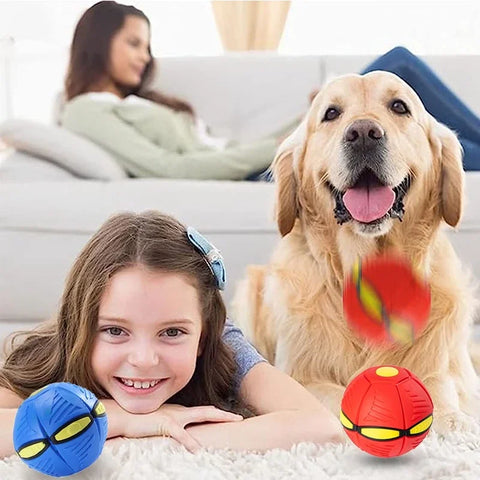 Dog Toys Magic Funny Pet Toy Flying Saucer Outdoor Dog Training Toy Pelota Perro Dogs Accessoires Futurism Saucer Ball