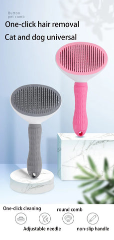 Pet Comb Stainless Steel Needle Comb Pet Dog Cleaning Brush Dog And Cat Hair Removal Floating Hair Cleaning Beauty Skin Care