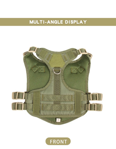 Dog Harness Tactical Vest Outdoor Training Walking Dog Harness Tactical Chest Sling For Medium And Large Dogs