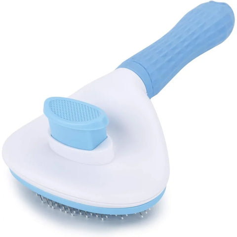 Depets-Self Cleaning Slicker Brush, Dog, Cat, Bunny, Pet Grooming, Shedding Brush, Easy to Remove, Loose Undercoat