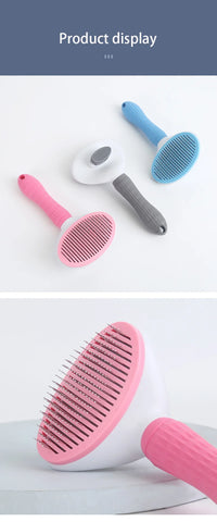 Pet Comb Stainless Steel Needle Comb Pet Dog Cleaning Brush Dog And Cat Hair Removal Floating Hair Cleaning Beauty Skin Care