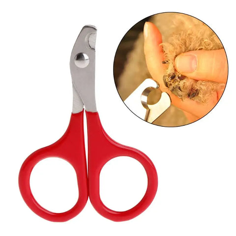 Pet Nail Clippers Dog Cat Paw Scissors Non-slip Grip Pet Nail Grooming Trimmer Stainless Steel Scissors Durable