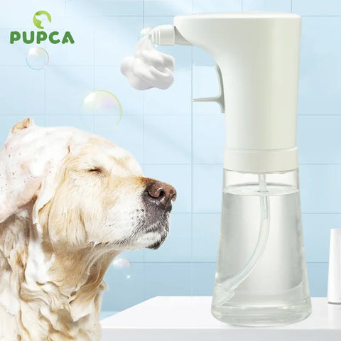 Automatic Soap Dispenser For Cat Pet Smart Bathroom Liquid Soap And Shampoo Making Foam Dispender Dog Shower Accessories