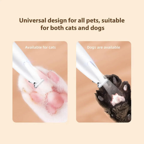 pet Paw Trimmer Electric Cat Dog Trimmer With LED Light Low Noise Pet Trimmer Waterproof For Grooming Paws Eyes Ears Buttock