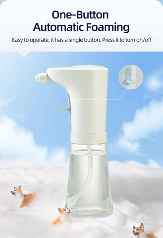 Automatic Soap Dispenser For Cat Pet Smart Bathroom Liquid Soap And Shampoo Making Foam Dispender Dog Shower Accessories