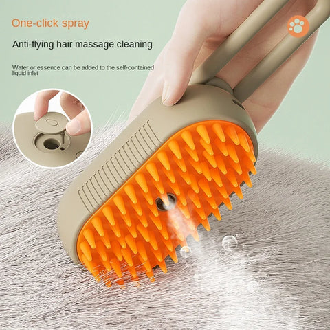 Pets Dog & Cat Electric Spray Steam Brush  3 in 1  Cat Hair Brushes for Massage Pet Grooming Comb Hair Removal Combs