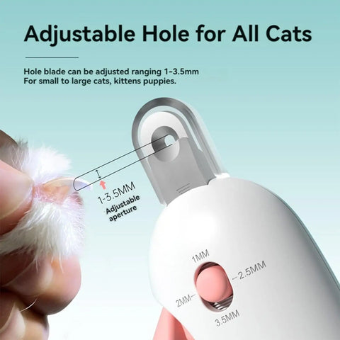 Professional Pet Nail Clippers with Adjustable Hole Cat Dog Nail Clipper Cutter Pet Claw Trimmer Puppy Kitten Care Grooming Tool