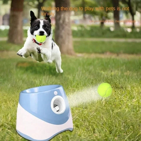 Automatic Dog Ball Shooter Launcher - Interactive Tennis Throwing Toy with Rechargeable USB, Fun Pet Chase & Exercise Machine